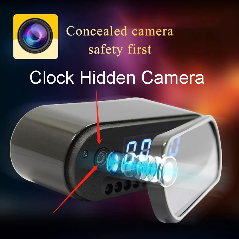 

Clock Wireless Mini Ip Camera Home Security Camera 1080P HD with Motion Detection and Night Vision Function WiFi