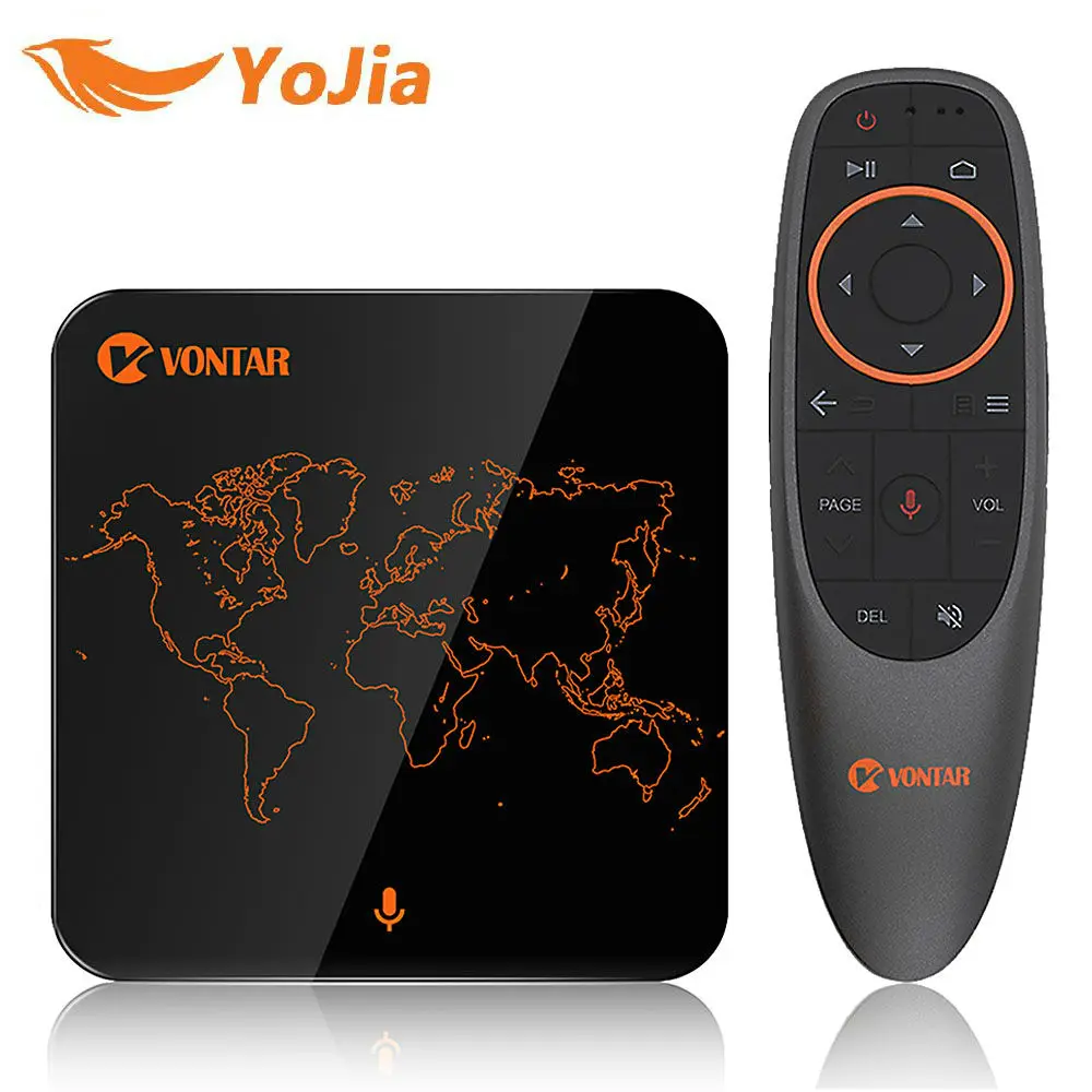 

Smart Android 7.1 TV BOX V1 With Google Voice Remote Control Amlogic S905W 2G 16G PK M8S PRO W Media Player set top box