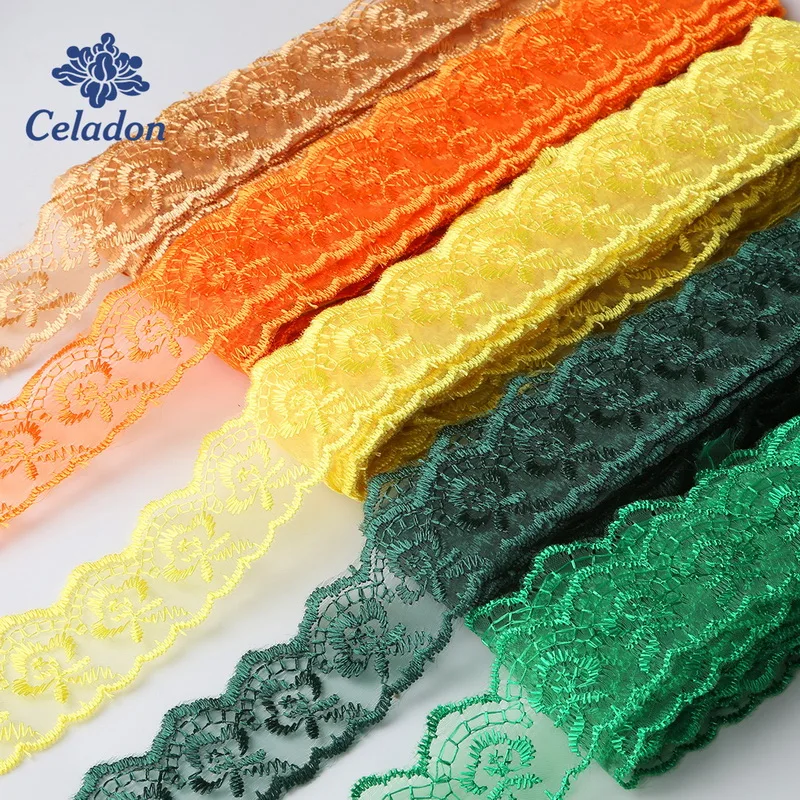 10yard Lace Fabric Trim Ribbon DIY Garment Accessories embroidered lace ribbon 