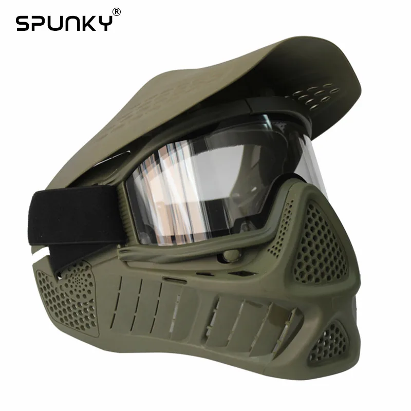

Tactical Army Military Anti Fog Archery Mask Paintball Mask with Double Elastic Strap Airsoft Mask