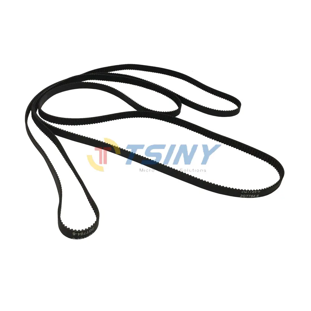 

Pack of 2pcs 2GT-784-6 GT2 Timing Belt Round Rubber Closed-Loop Perimeter 784mm Width 6mm Belt Pitch 2mm Teeth Number 392