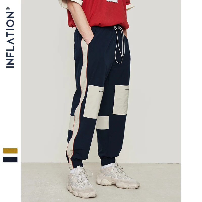التضخم الرجال الرياضية السراويل عارضة مرونة خمر رجل السراويل الترنك فضفاض صالح Sweatpants الرباط الصيف السراويل 9334 S