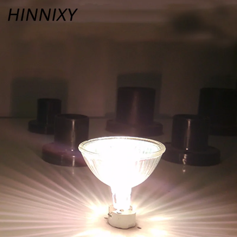 Hinnixy 10 шт./лот с регулируемой яркостью MR16 GU5.3 Галогеновый свет пятна лампы 12 В 20 Вт