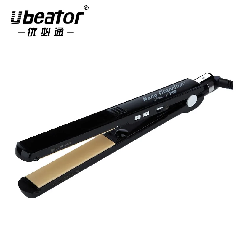 

Titanium Plate Ceramic Splint Double-purpose Straightener without Injury to Hair Curl