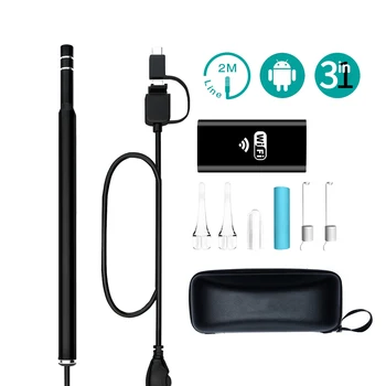 

Wireless Endoscope Ear Cleaner Earpick 5.5mm 1.3MP Visual Ear Spoon Otoscope Earwax Cleaning Tool For IOS Android Windows Mac