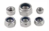 Écrou de verrouillage hexagonal autobloquant en Nylon inoxydable, 5/10/20/50 pièces DIN985, M2, M2.5, M3, M4, M5, M6, M8, M12, 304 ► Photo 2/6