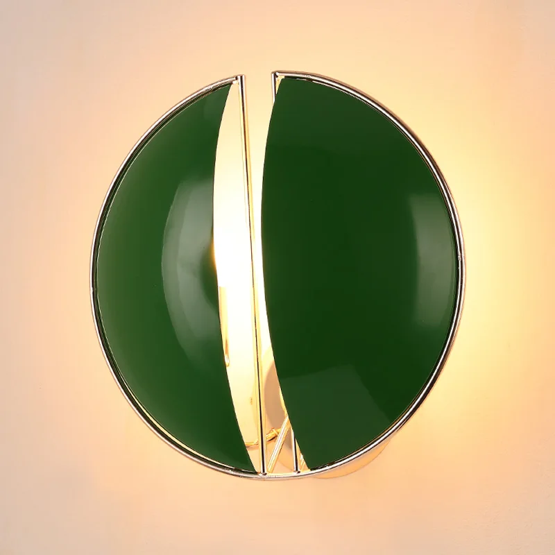 

Modern round watermelon wall lamps art channel home balcony bedside loft garden lighting purple/ green wall lights ZA LU1030
