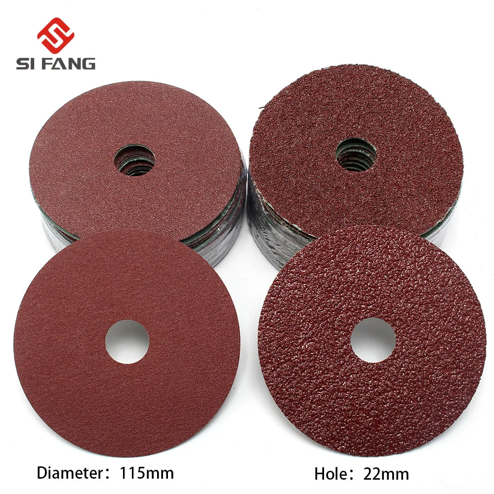 115mm Sanding Discs Fibre Sanding Grinding Discs Wheels Aluminum Oxide