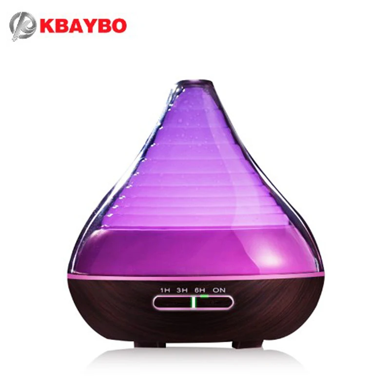 300ml Aroma Essential Oil Air Diffuser Wood Grain Cool