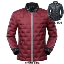 Размера плюс 4XL 5XL 6XL 7XL легкая зимняя куртка-пуховик пальто Для мужчин, зимнее платье, модное Двустороннее пальто Зимняя парка 140-180