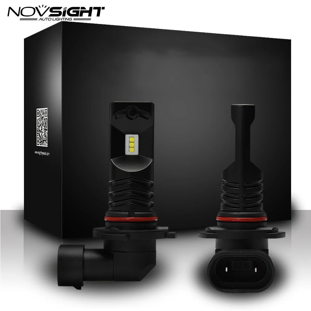 Novsight H4 H7 H1 9005 9006 H3 светодиодный головной светильник 80W 800LM Автомобильный светодиодный Противотуманные фары Дневные Фары Светильник лампы 6500K 12V CSP авто светодиодный H11 противотуманная фара