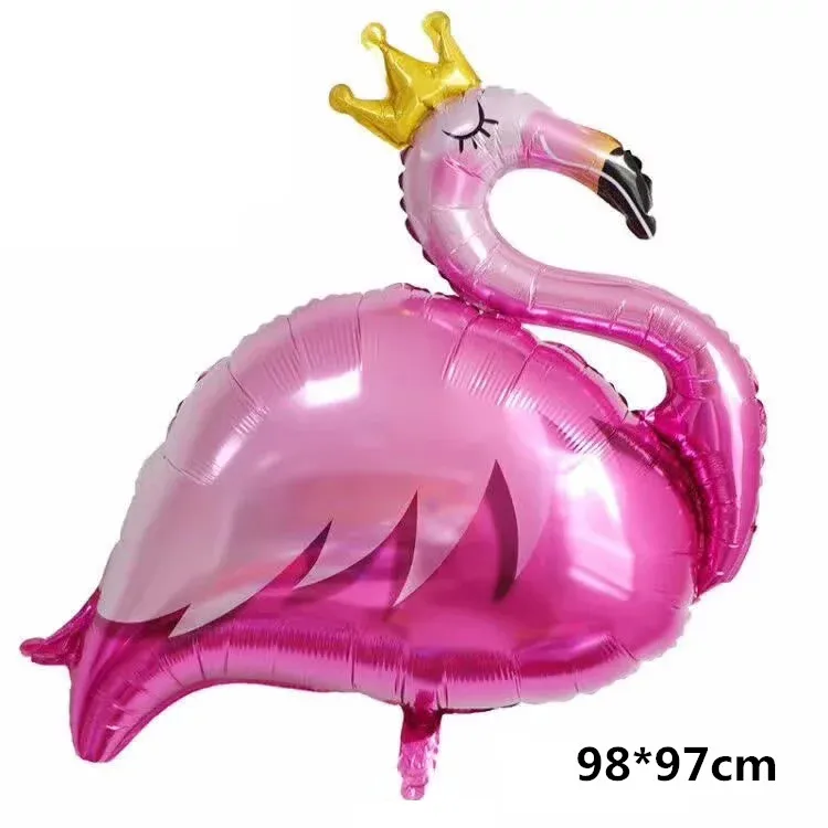 Birthday Balloons Rose Pink Flamingo Moon Heart Beer cup Foil Balloon Wedding Mariage Decoration Adult Party Helium Air Globos - Цвет: Big Flamingo