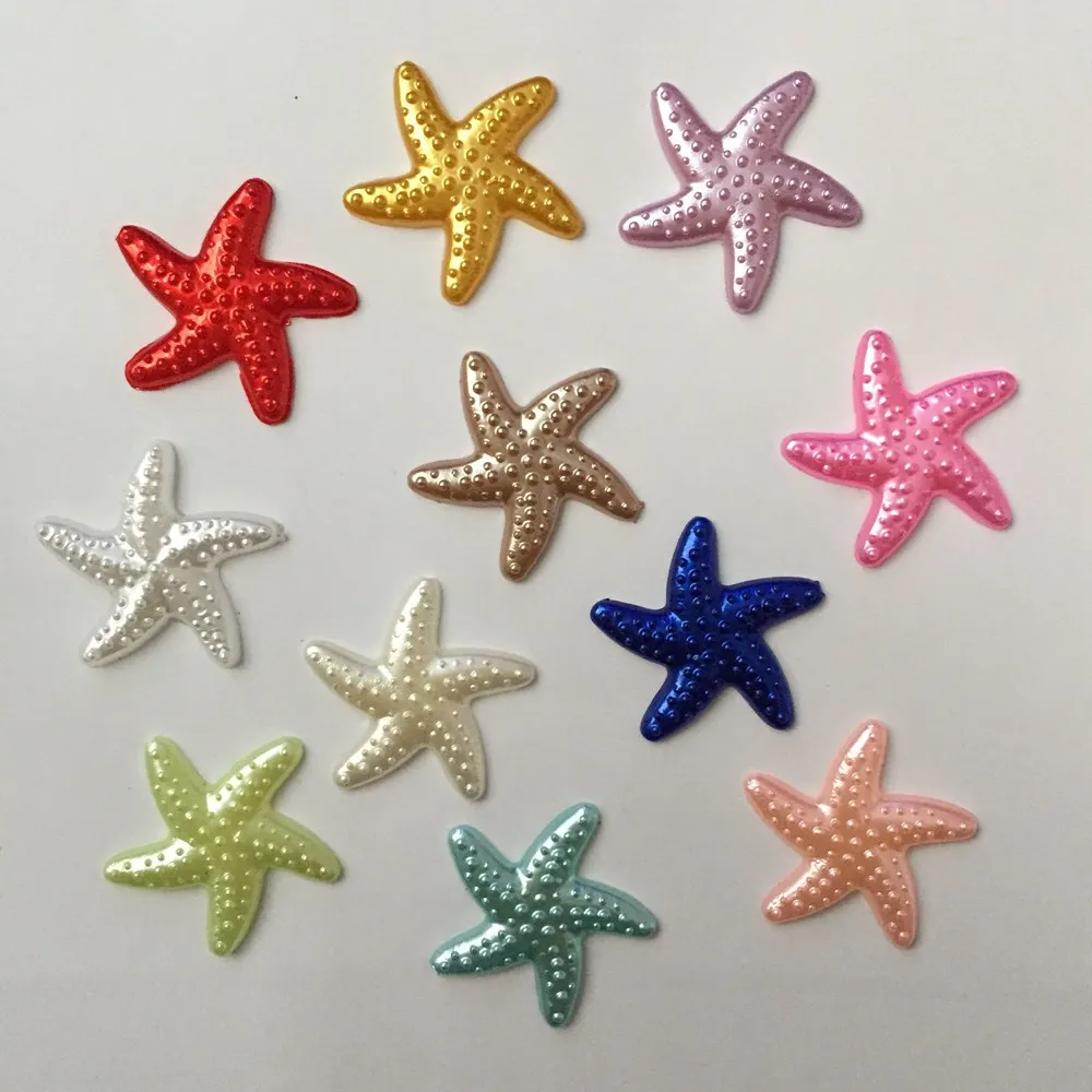 

120pcs 20mm Random mixing Asteroidea Flat resin beads Wedding decoration DIY jewelry B20A*3