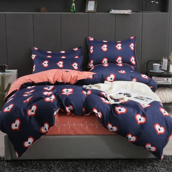 

UNIHOME Luxury ZFull/Queen Duvet cover set 300 thread count fiber reactive prints bedding set XIAOGUAISHOU