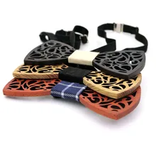 Дизайн милый полые мальчик/Для женщин/мужские деревянный лук галстук Utterfly Тип цветок лук Галстуки для мальчиков и девочек деревянный галстук-бабочка галстук