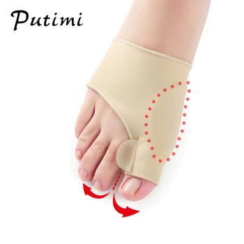 

Putimi Toe Corrector Hallux Valgus Bunion Corrector for Toes Foot Care Tool Foot Protector Pedicure Tools Toe Socks Orthopedic