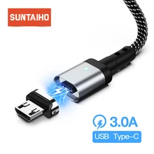 Suntaiho 3A Magnetic Charger Micro USB Cable For Xiaomi Samsung Huawei HTC LG Fast Charging Magnet Microusb Data Cable Wire Suntaiho 3A Magnetic Charger Micro USB Cable For Xiaomi Samsung Huawei HTC LG Fast Charging Magnet Microusb Data Cable Wire