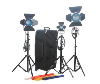 

650W/300W/150W Fresnel Light Tungsten Photography Studio Lighting Spotlight Kit