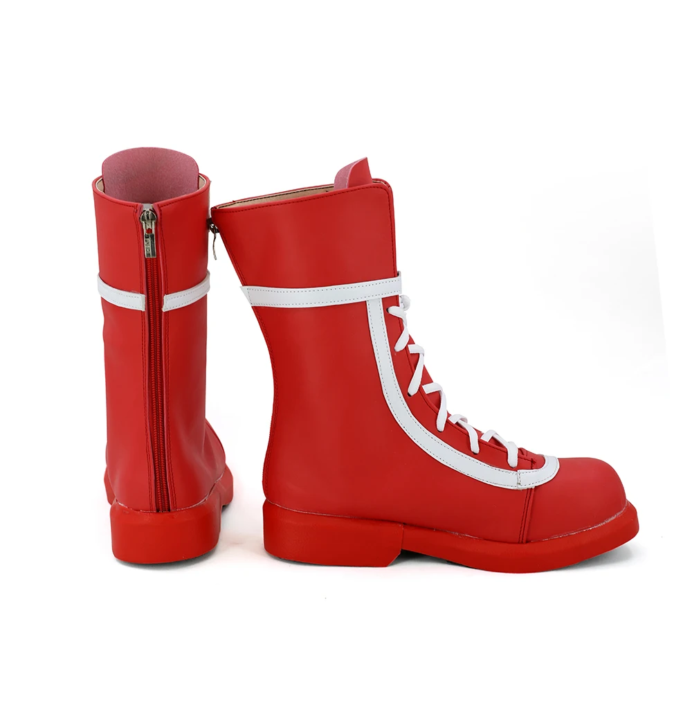 The King of Fighters XIV Athena Asamiya Cosplay Boots Red Shoes (3)
