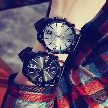 2017 Couple Lovers Watches Women Luxury Brand Big Dial Wristwatch Silicone Sport Men Watch Lady Quartz-Watch Valentine’s Day Gif