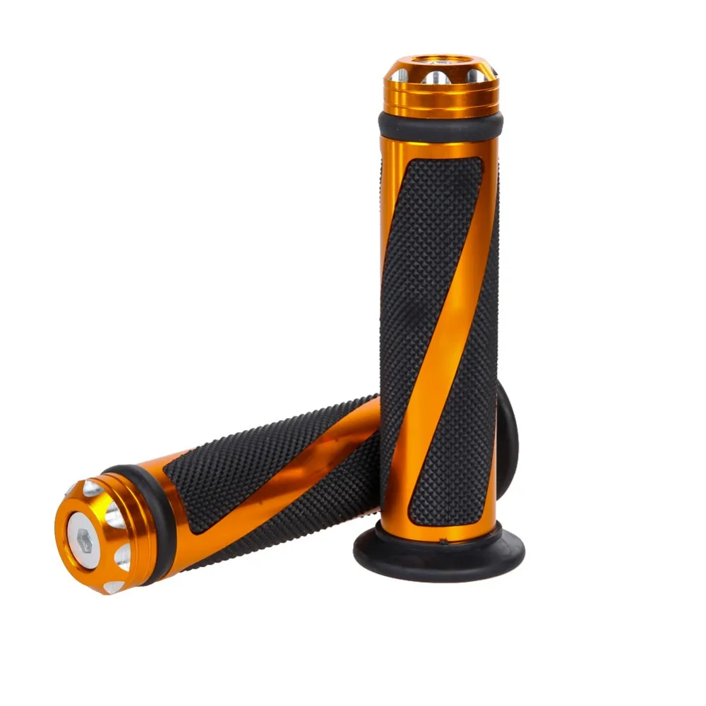 7/8" Motorcycle Bike Handlebar Hand Grip Ccmfort Rubber GEL CNC