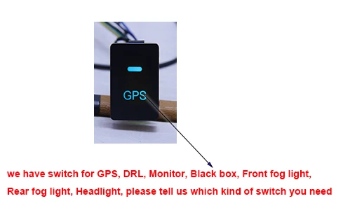 gps DRL противотуманный светильник черный ящик Монитор датчик парковки кнопка переключения синий фиолетовый белый красный для Honda FIT Jazz HRV ACCORD Odyssey - Цвет: Blue backlight