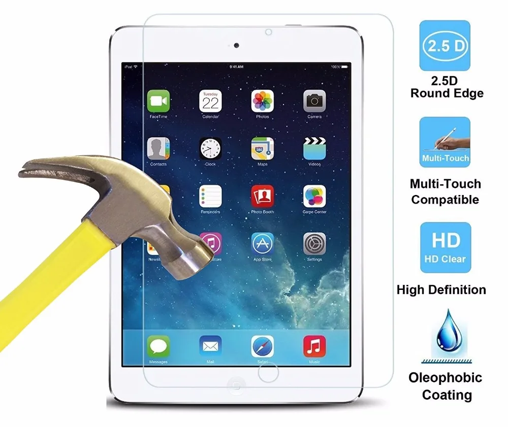 For Apple Ipad Pro 9.7 Inch Tempered Glass Screen Protector Cover 2.5