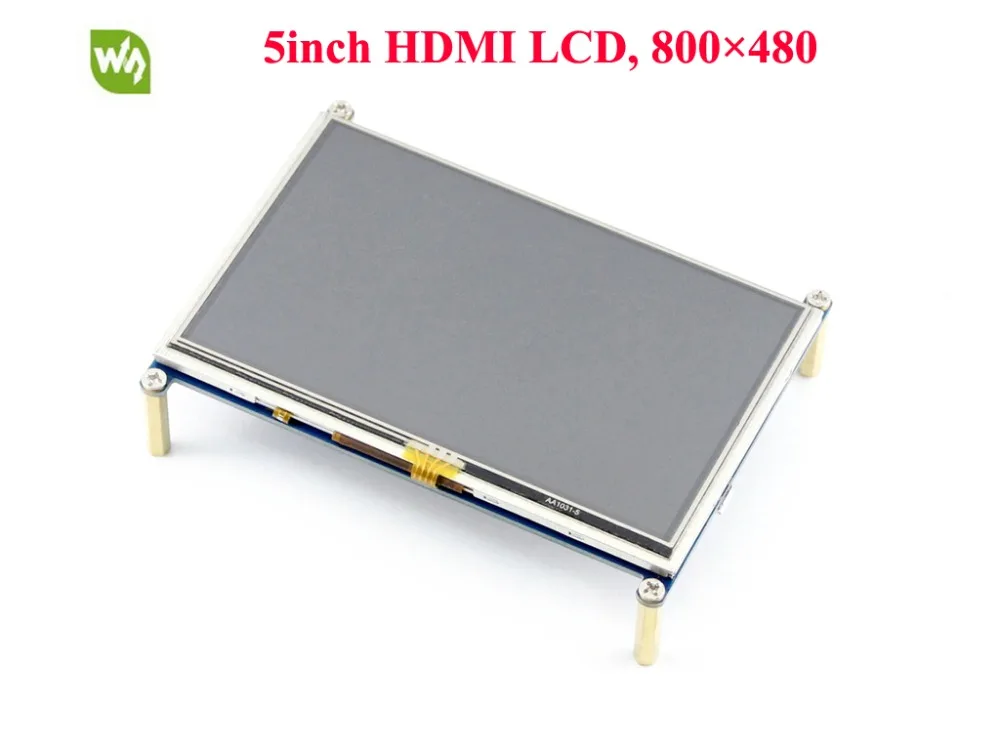 Waveshare 5inch HDMI LCD Resistive Touch Screen 800*480 LCD Display Module Support Any Version of Raspberry Pi 3B+/3B/2B/A+/B/B+ Waveshare 5inch HDMI LCD Resistive Touch Screen 800*480 LCD Display Module Support Any Version of Raspberry Pi 3B+/3B/2B/A+/B/B+