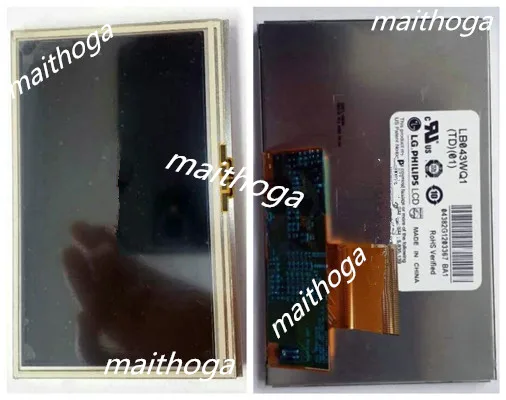 Maithoga 4,3 дюймовый TFT ЖК-экран с сенсорной панелью LB043WQ1-TD01 WQVGA 480*272(RGB