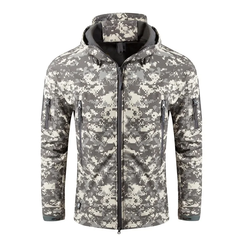 

Outdoor Sport Softshell Jackets Men Camouflage Military Tactical Hiking Hunting Coat