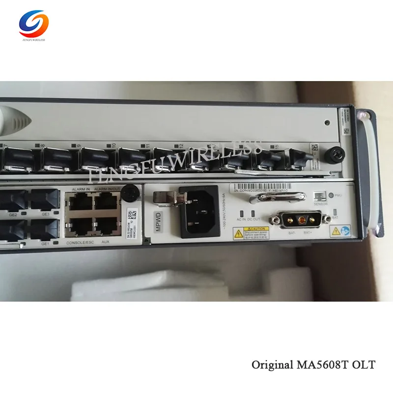 48 в 1" дюймовый OLT GPON OLT MA5608T DC, 1* MPWC линия питания Оптический Терминал, 1* MCUD 1G плата управления с 8 портами GPBD C