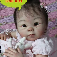 NPK 19 дюймов Reborn Doll наборы хорошее качество мягкая силиконовая версия может DIY различные виды Реалистичного силикона Reborn Baby Dolls