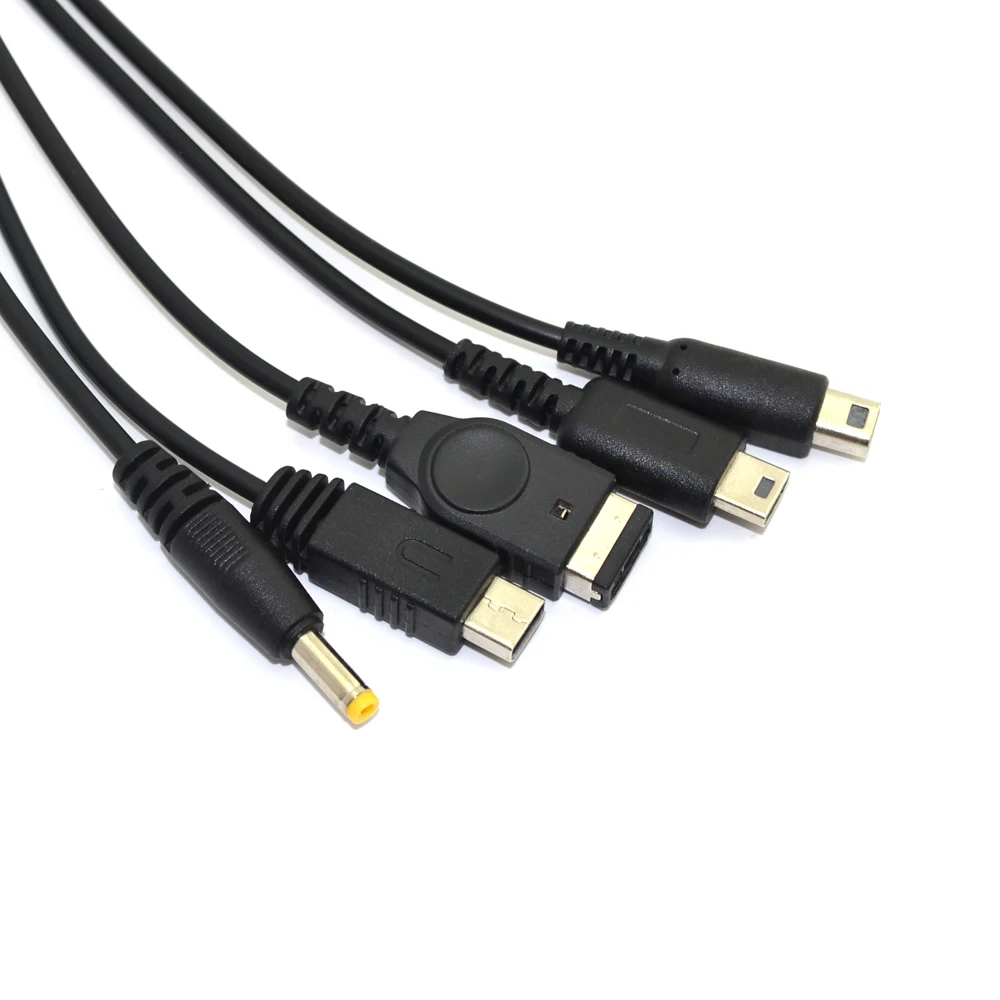 Высокое качество 5в1 USB игра зарядное устройство провода шнуры для psp/wii U геймпад/GBA SP/NDSL/3DS