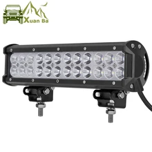 Buy Led Bar Niva 4x4 Off road 12 inch 72W  For 12V 24V RC Car ATV SUV 4WD Motorcycle Excavator Trucks Offroad Barra Led Work Light Free Shipping