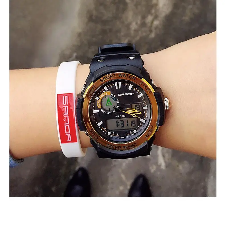 2018 новый бренд SANDA спортивные часы для мужчин женщин любовников Montre Homme