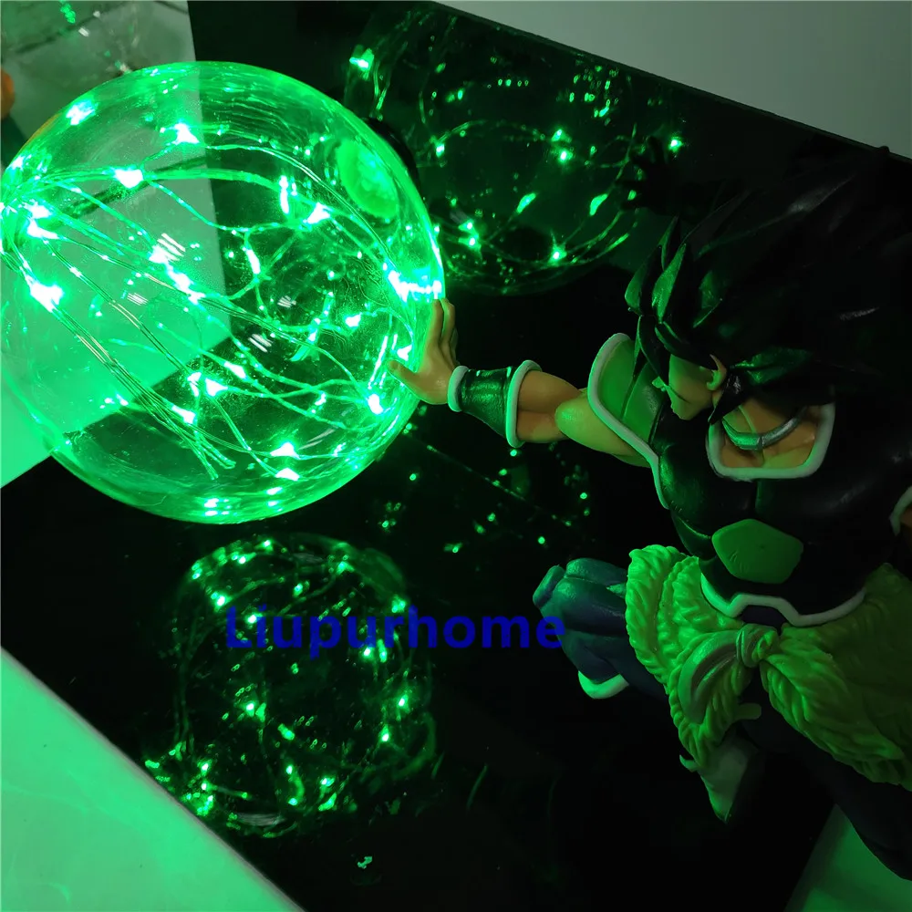 Светодиодная лампа с аниме фигуркой ночник настольные лампы Super Saiyan Broly для