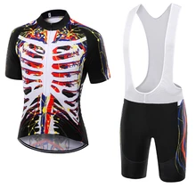 Горячий wolfkei Велосипеды Джерси с коротким рукавом быстросохнущие дышащие летние велосипед устанавливает Ropa Ciclismo Открытый велосипед одежда