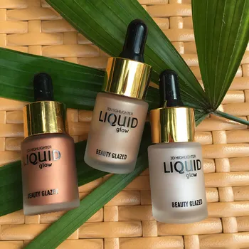 

2018 Beauty Glazed Iconics Style 3D Liquid Glow Make Up Highlighter Cream Concealer Shimmer Face Glow illuminator bronzing drop