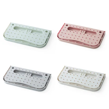 

BF040 Creative hanging paste rack, household folding hanging rack bathroom wall shoes slippers storage rack 27.9*14.5*2cm