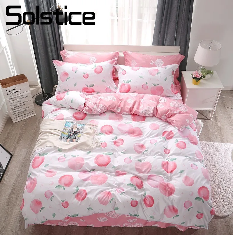 Solstice Home Textile Kid Girl Bedding Set Honey Peach Pink Duvet