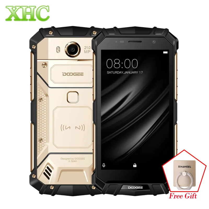 

DOOGEE S60 IP68 Smartphones 5580mAh Wireless Charge Helio P25 Octa Core 5.2'' FHD 21MP RAM 6GB ROM 64GB Dual SIM NFC Cellphones