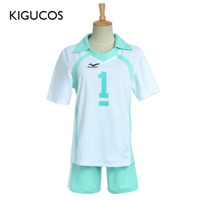 

KIGUCOS Karasuno High School Oikawa Tooru Cosplay Costumes Haikyuu!! Uniform Volleyball Jerseys Sport Wear Top and Pants Sets