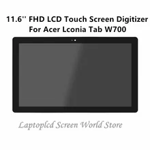 FTDLCD 11.6” FHD LCD Touch Screen Digitizer Assembly Replace Laptop B116HAN03.0 For Acer Lconia Tab W700 1920×1080