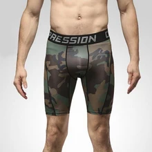 Мужские компрессионные колготки базовый слой под шорты для занятий фитнесом брюки