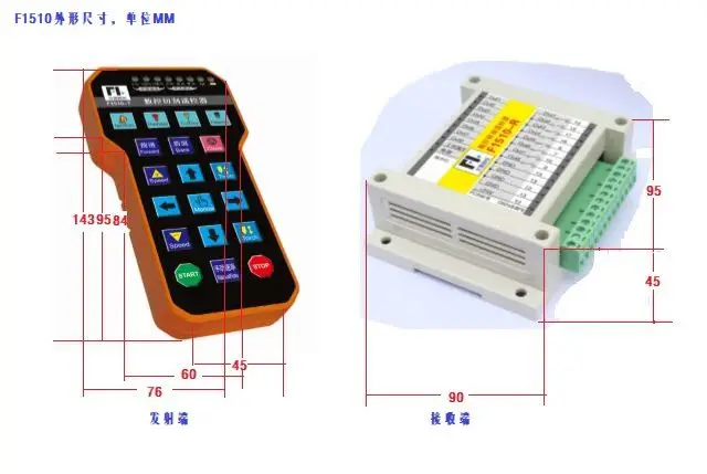 Контроллер плазменной резки F2100B F2300A F2300B пульт дистанционного управления F1510 беспроводной Fangling