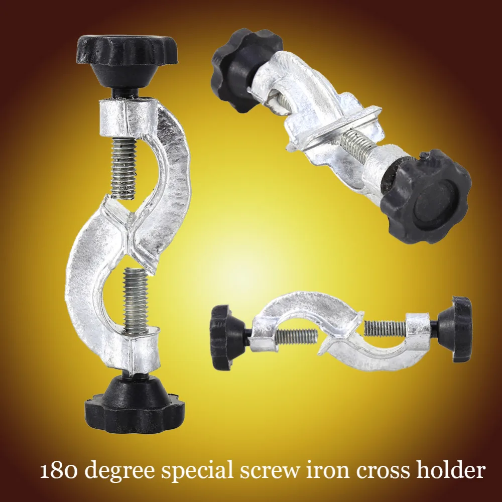 

1pc High Quality Lab Stand Bosshead Clamps Holder Laboratory Metal Support Right Angle Clip