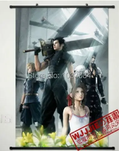 

Cloud Strife Final Fantasy VII 7 Home Decor Japanese Wall poster Scroll Anime