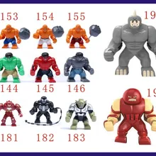 55 шт. большой громила Venom Lazy Rhino VS Hulk Buster Green Goblin Things Toys Marvel строительные блоки фигурки Кирпичи Игрушки