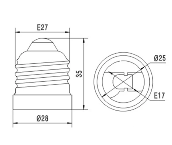 Z1038 E27-E17 Adapter (2)