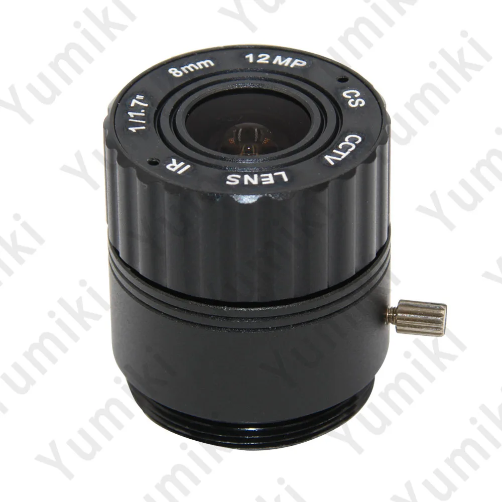 Yumiki 4 K объектив 12 мегапиксельная фиксированная CS объектив 8 мм 70 градусов вид 25 м расстояние для 4 K IP камера cctv камера